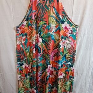 Time and Tru Colorful Patterned Dress (D)